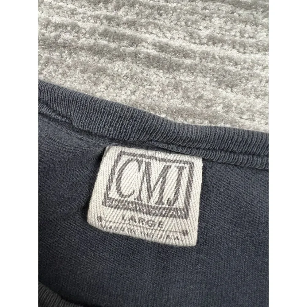Vintage CMJ 90s Shirt Adult‎ Large Black All over Print Single Stitch Bear